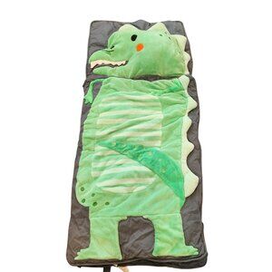 Crate N Barrel Land of Nod "Wild Dinosaur" 63 X 28 Sleeping Bag